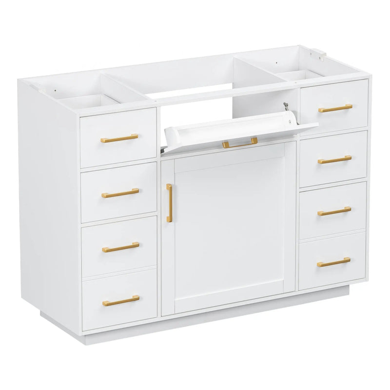 48" Bathroom Vanity without Sink, Cabinet Base Only by HouseOfZazla