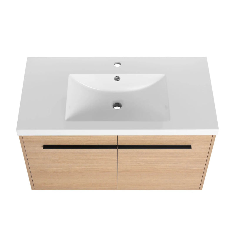 Bathroom Vanity Set With Resin Countertop Sink, 2 Doors by HouseOfZazla