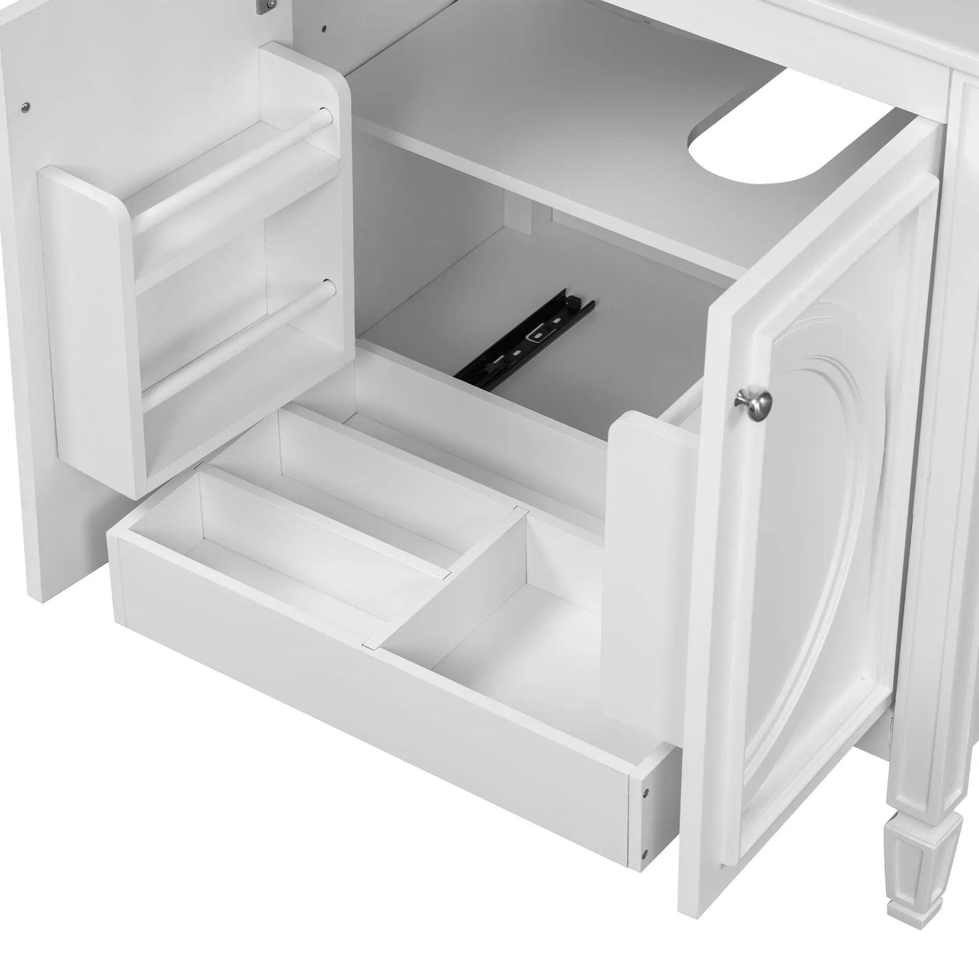 Double Sink Bathroom Vanity Set with Wall Mount Mirror Cabinet by HouseOfZazla