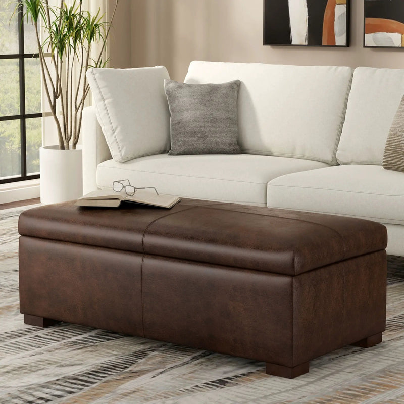 Gabbie - Coffee Table Upholstered Storage Ottoman by Unique Piece Furniture