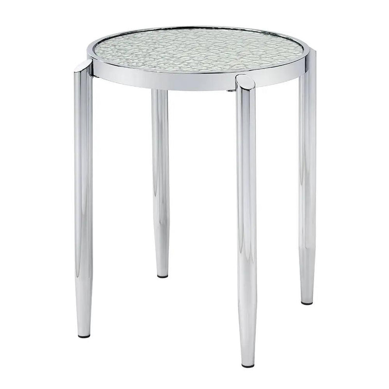 Abbe - End Table - Glass & Chrome by Unique Piece Furniture