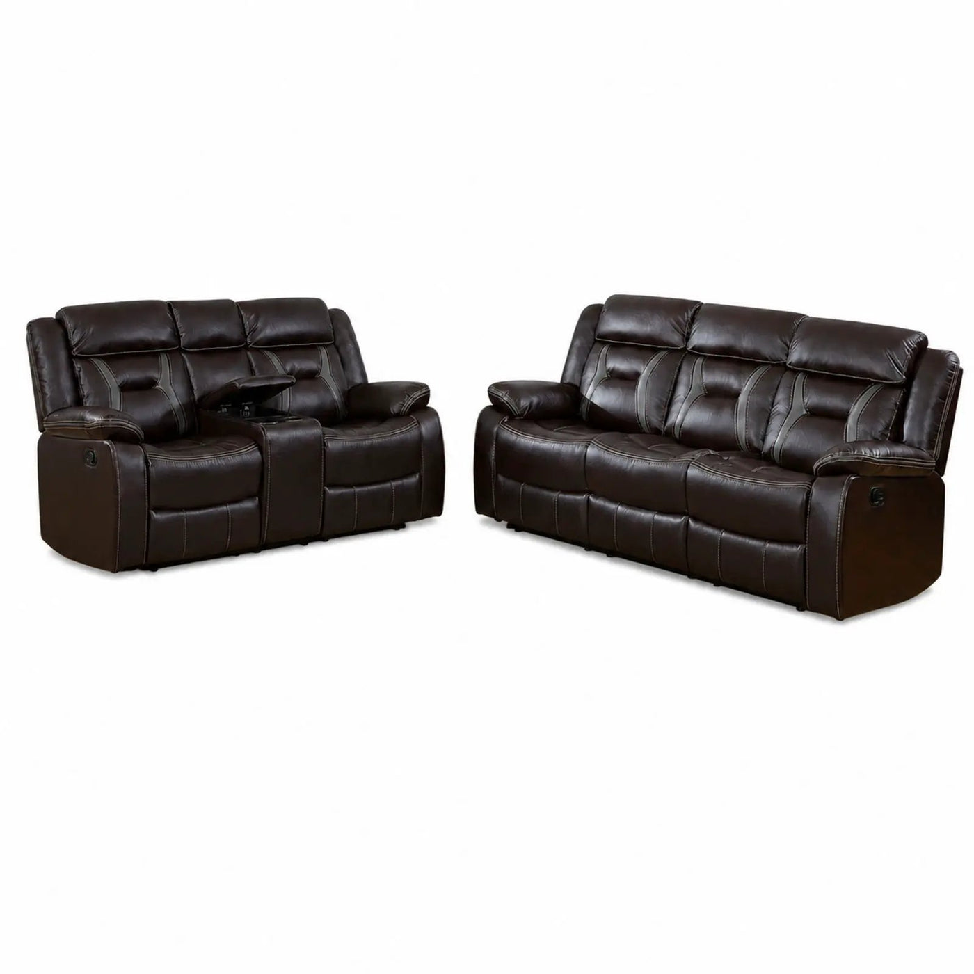 Living Room Set With Pillow Armrest And Tufted Backrest by HouseOfZazla
