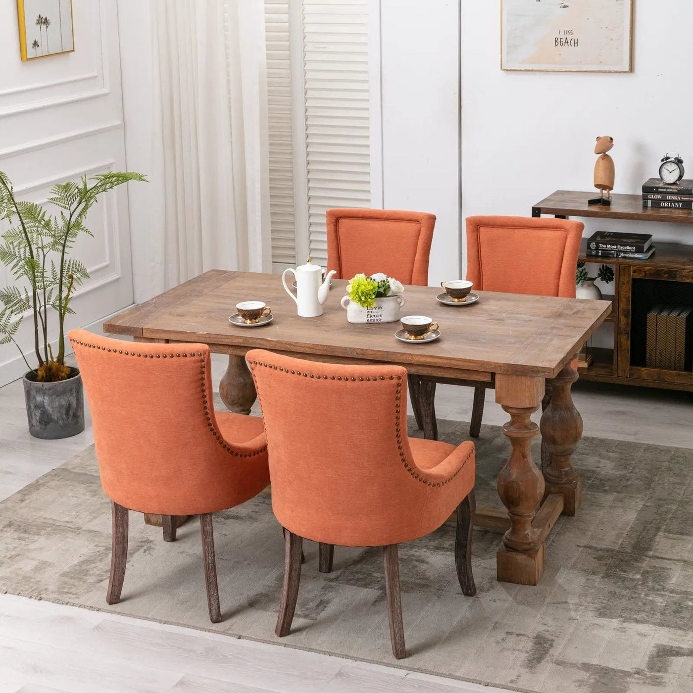 Ultra - Side Dining Chair, Nail Head (Set of 2) by HouseOfZazla