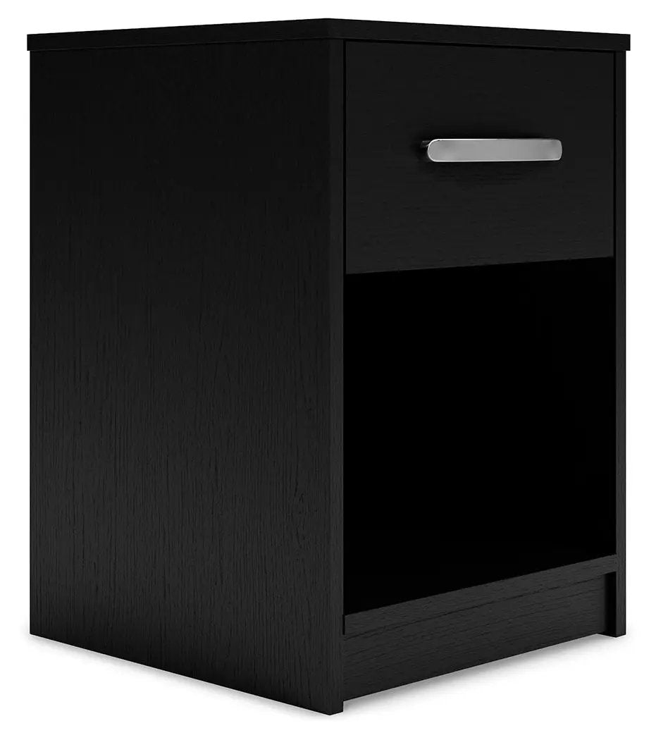 Finch - One Drawer Night Stand - Black by Unique Piece Furniture