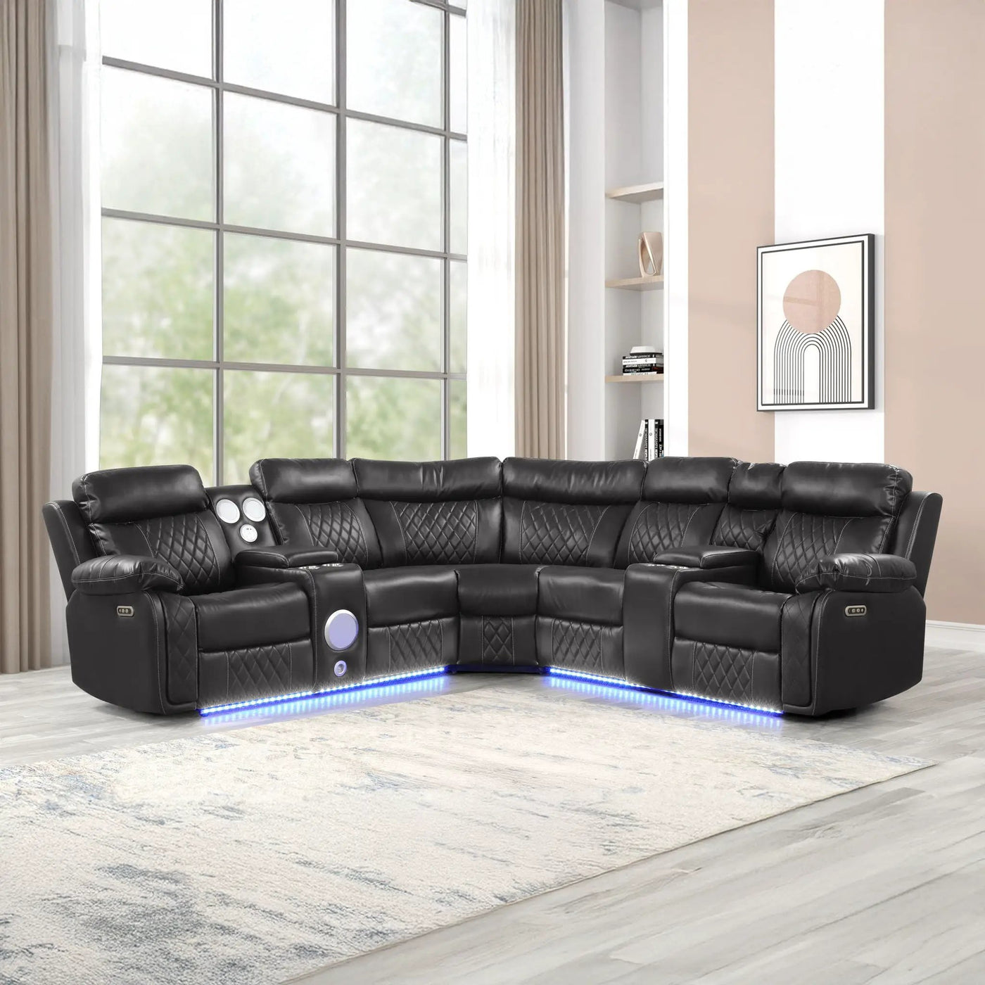 Lacrosse - Power Reclining Sectional Sofa by HouseOfZazla