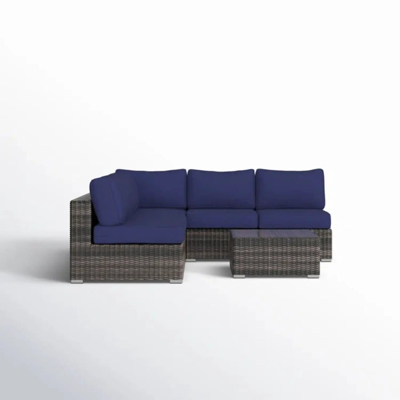 Seating Set With Cushions Handcrafted Wicker Design by Unique Piece Furniture