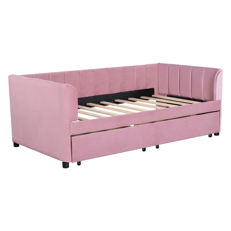 Upholstered Daybed With Ergonomic Design Backrest by Unique Piece Furniture