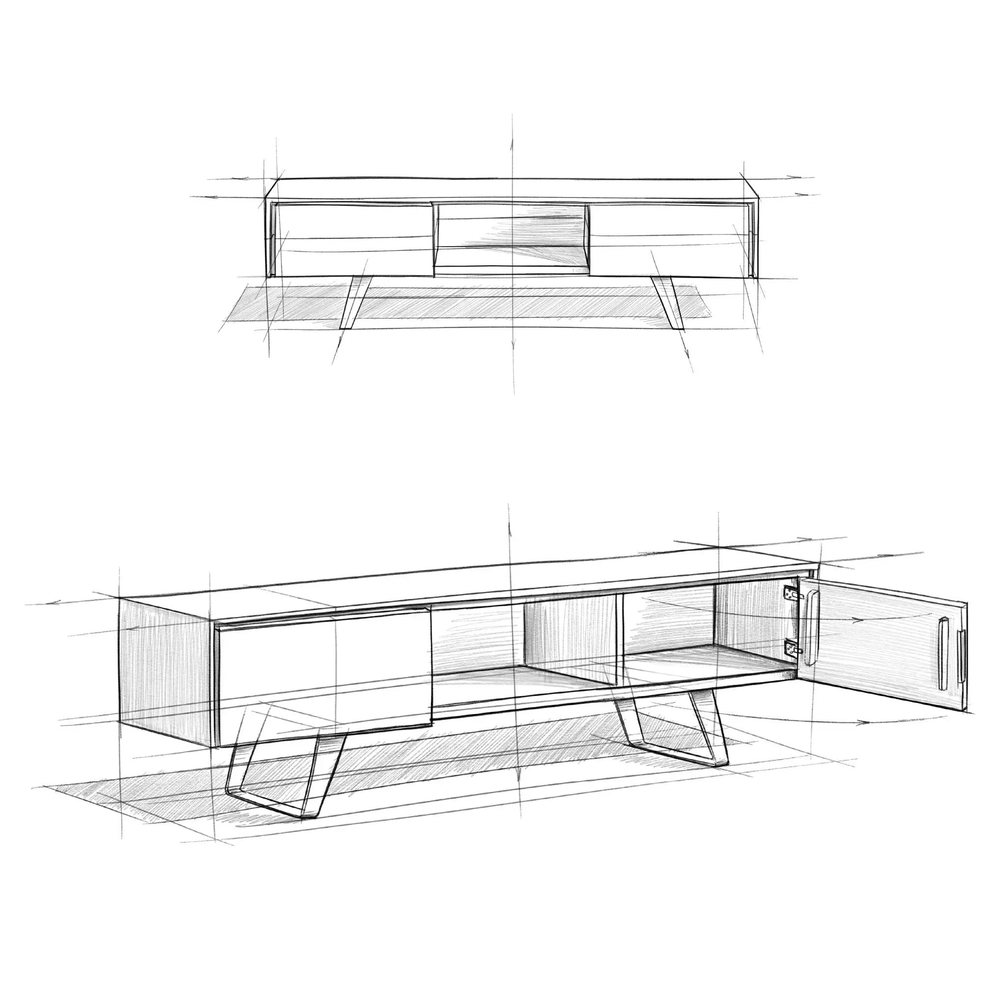 Lowry - Handcrafted TV Media Stand by Unique Piece Furniture