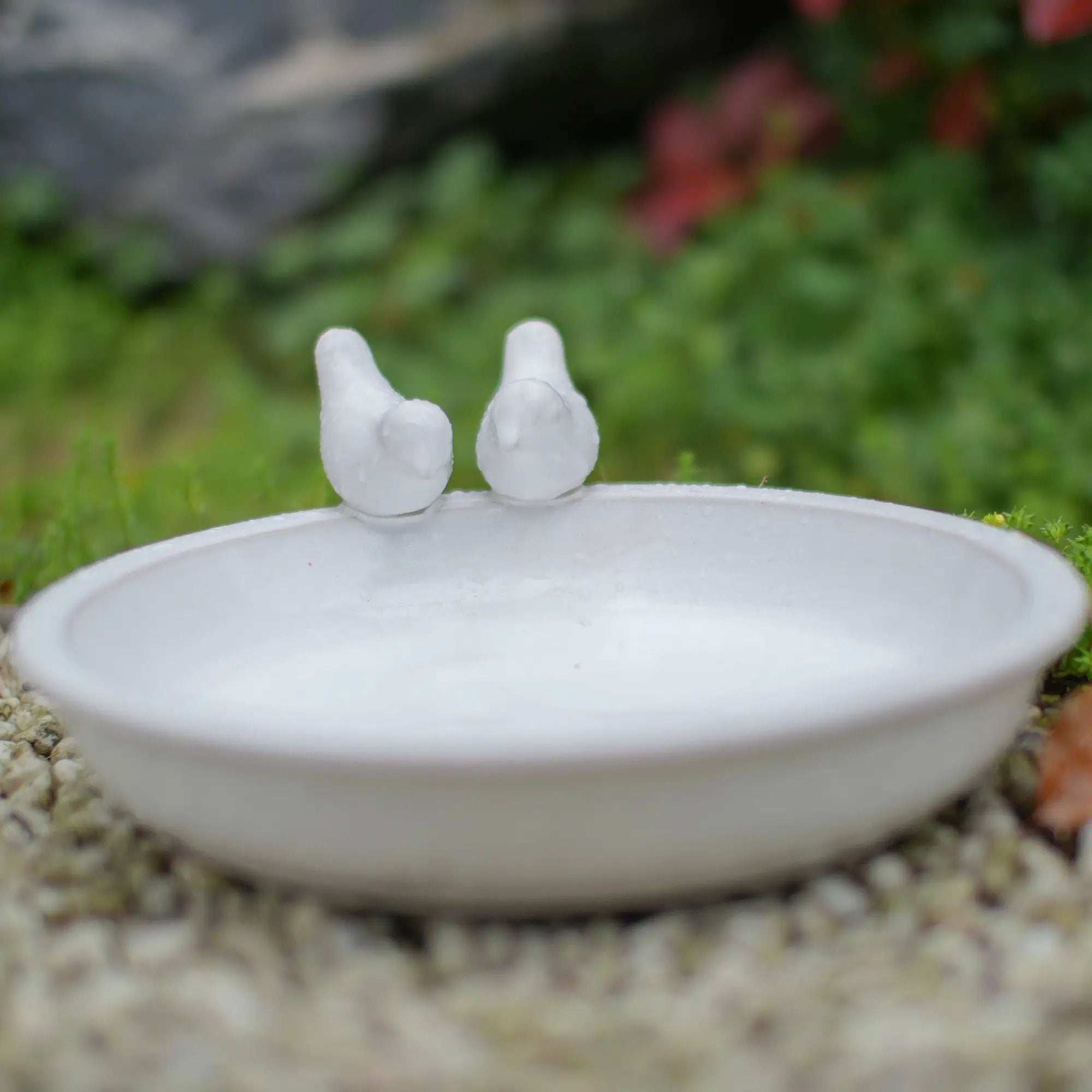 Handmade Ceramic Bird Bath - 11.8 Inch Glossy by HouseOfZazla