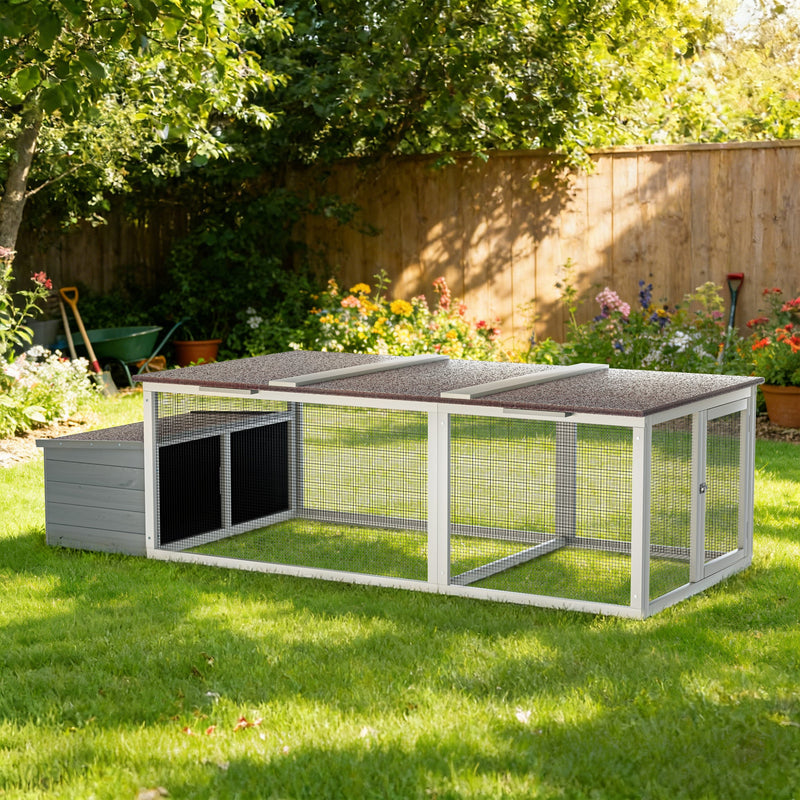 Large Chicken Coop with 20.93 Sq Ft Run by HouseOfZazla