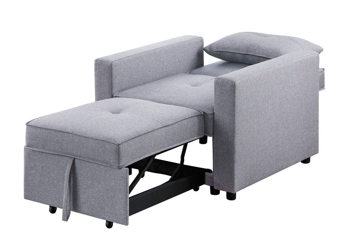 Zoey - Convertible Sleeper Chair With Side Pocket by HouseOfZazla
