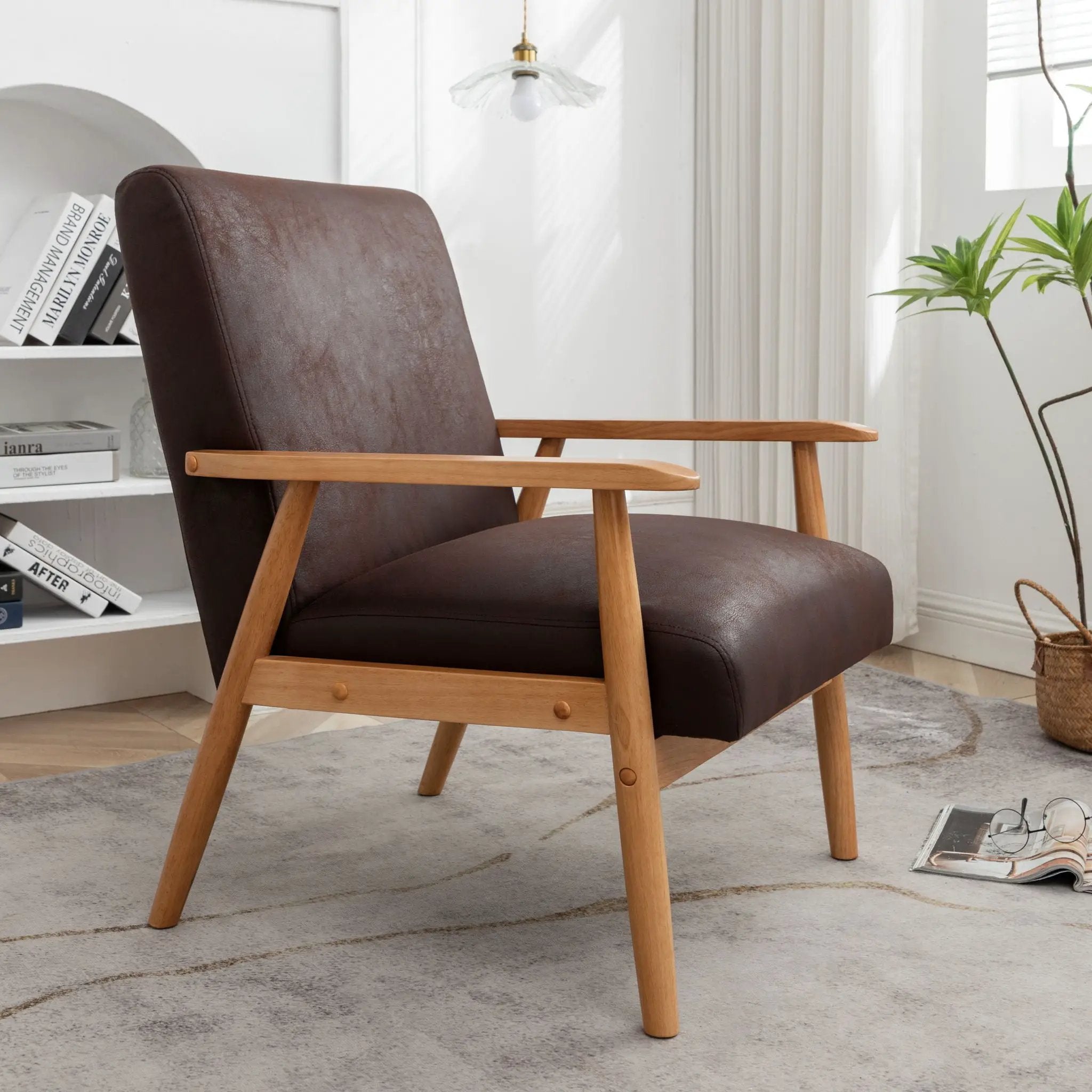 Wide Classic Mid-Century Modern Arm Chair by HouseOfZazla