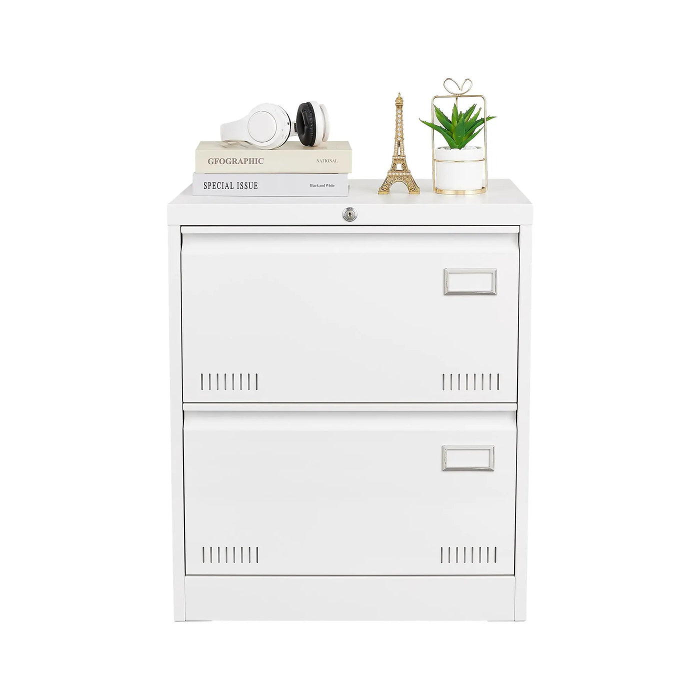 Filing Cabinet Lateral File Cabinet 3 Drawer, Locking Metal File Cabinets Three Drawer, Office Filing Cabinet With Lock Drawers For Home Office by HouseOfZazla