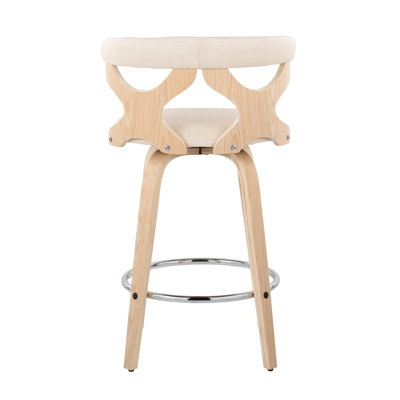 Gardenia - Mid Century Modern Fixed Height Counter Stool With Swivel (Set of 2) by HouseOfZazla
