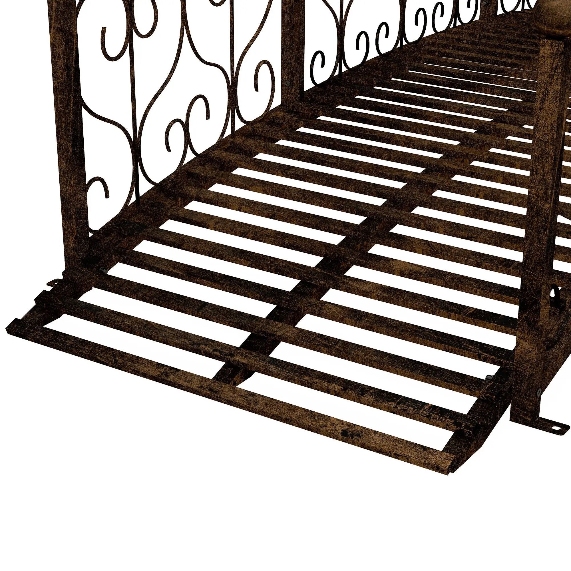 Outsunny 7' Metal Arch Garden Bridge with Safety Siderails by HouseOfZazla