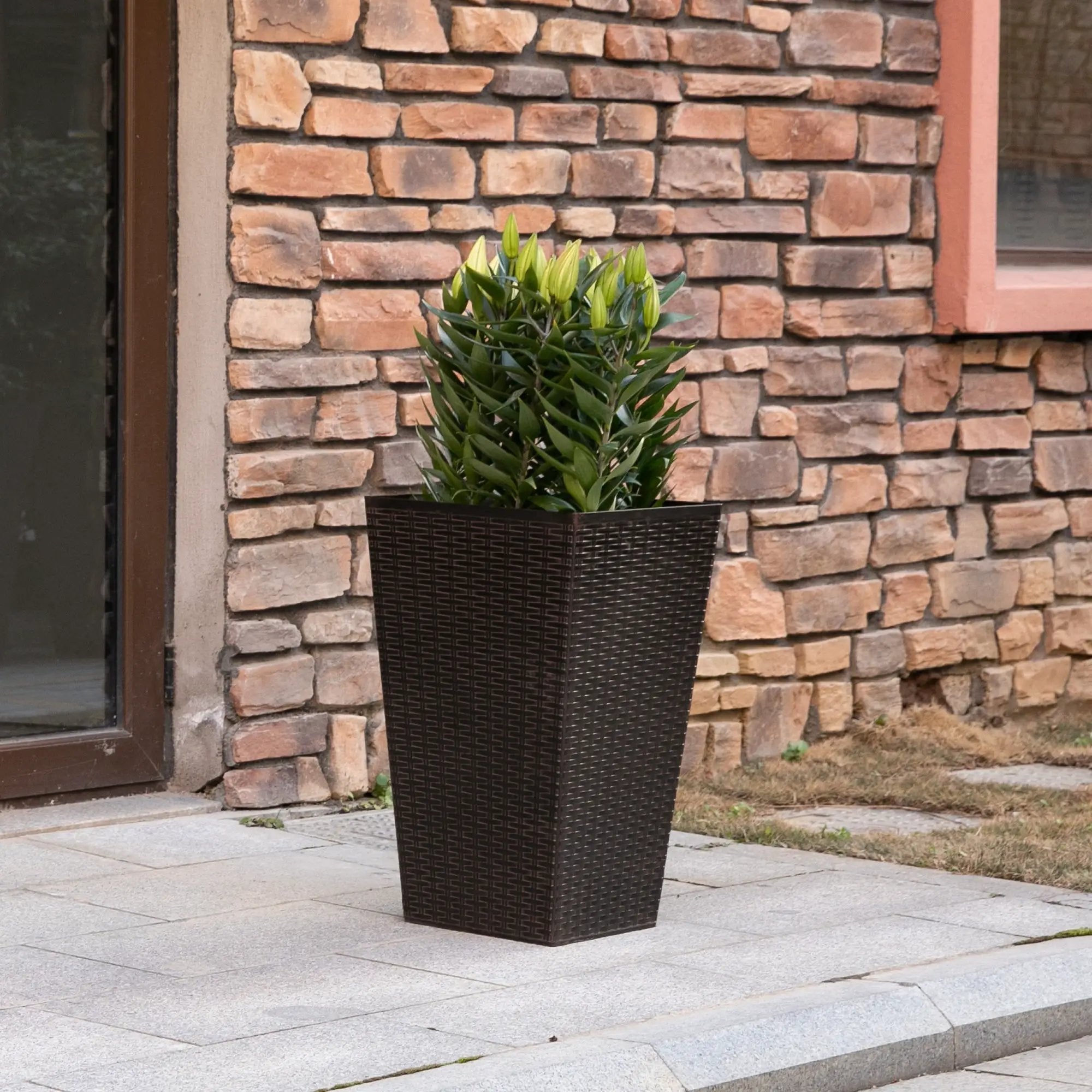 Outsunny Set of 3 Tall Planters by HouseOfZazla