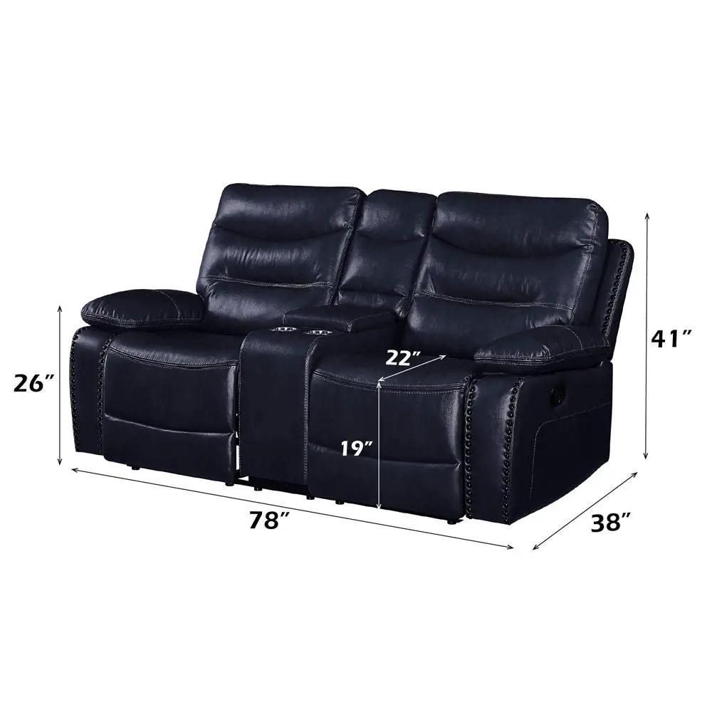 Aashi - Loveseat w/Console (Motion) by Unique Piece Furniture