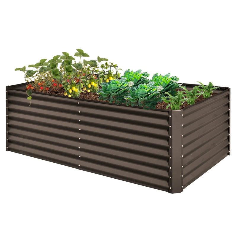 6x3x2 ft Galvanized Raised Garden Bed by HouseOfZazla
