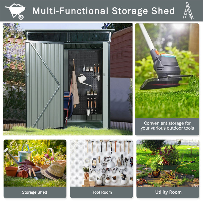 Outdoor Metal Storage Shed Transparent Plate by HouseOfZazla