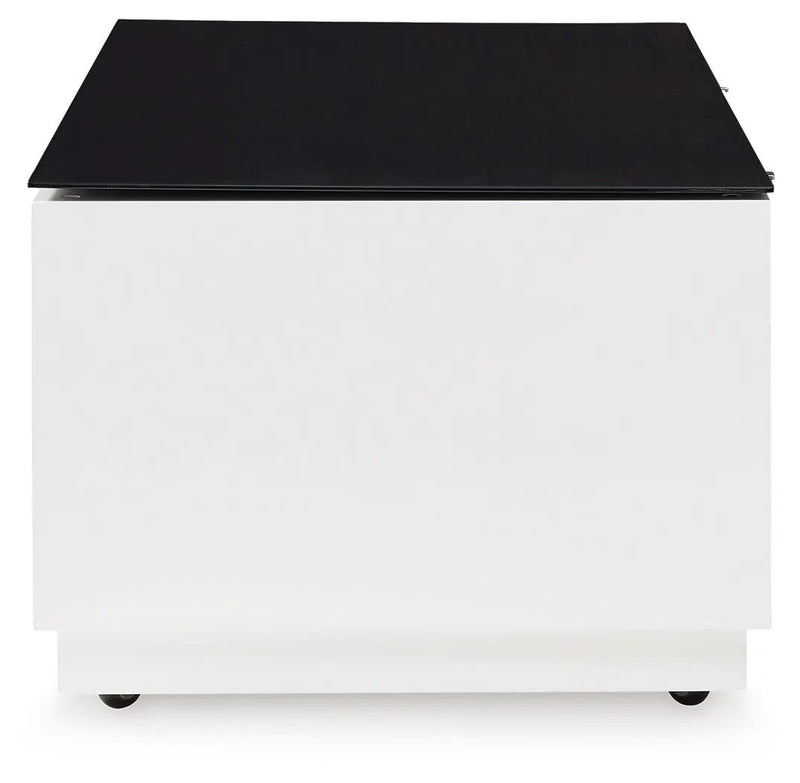 Gardoni - Rectangular Cocktail Table - White / Black by Unique Piece Furniture