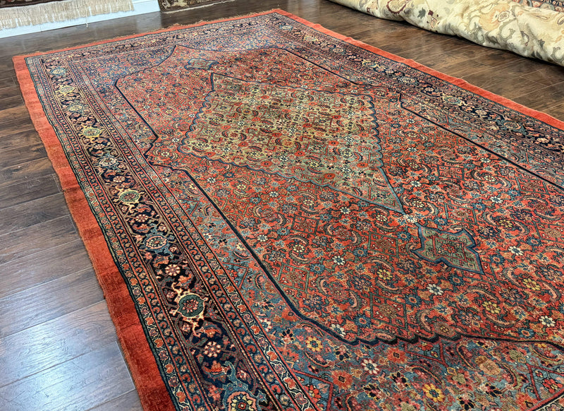 Antique Persian Bijar Rug 7x15 by Jewel Rugs
