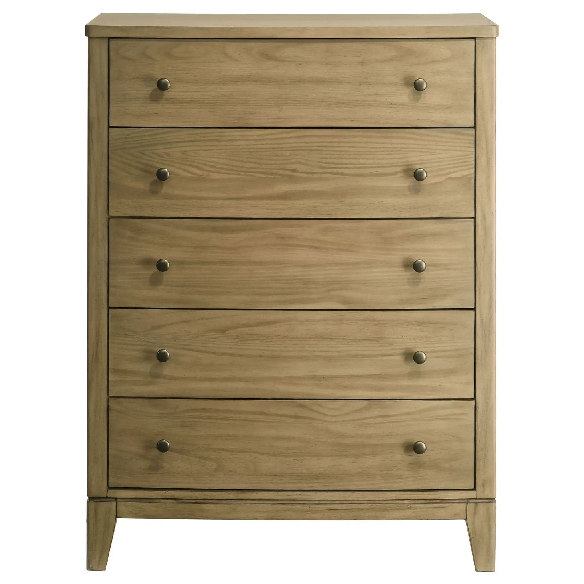 Granada 5-drawer Bedroom Chest of Drawers Natural Pine by Unique Piece Furniture