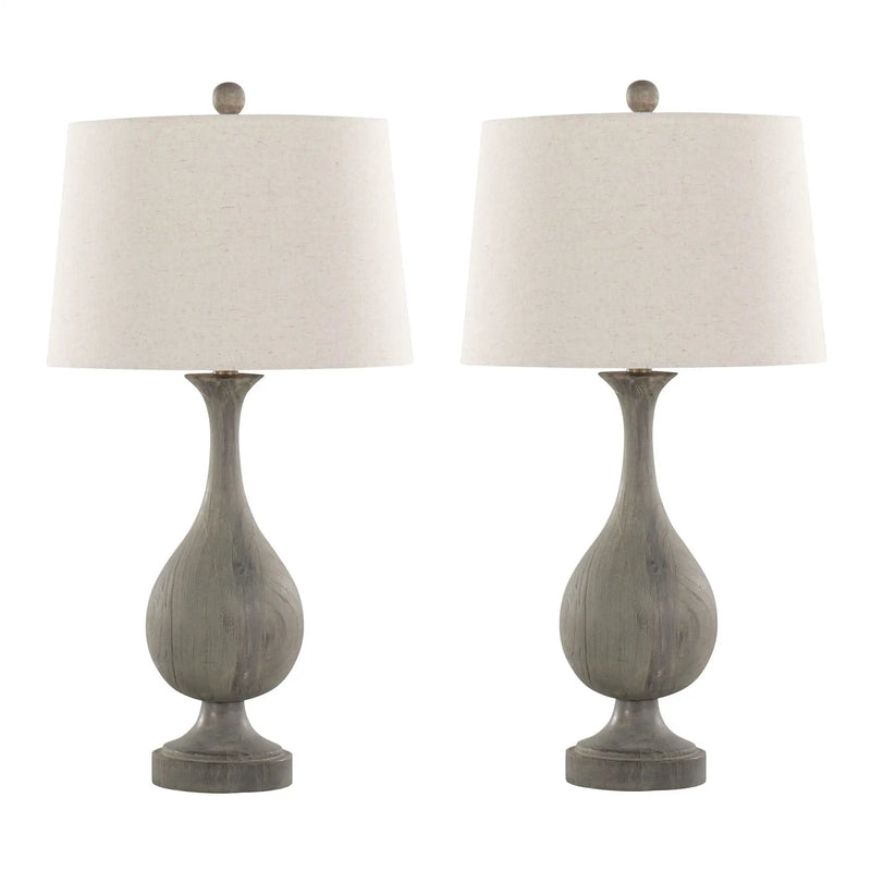 Cipolla - Poly Farmhouse Table Lamp (Set of 2) by HouseOfZazla