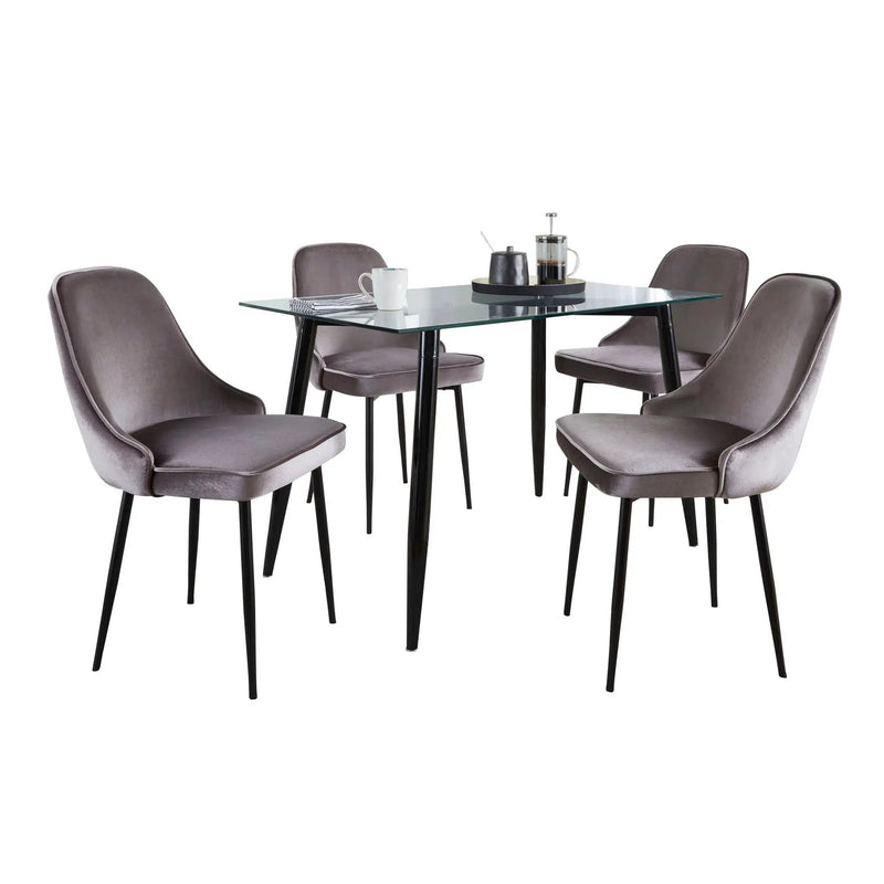 Clara Giovani - 5 Piece Contemporary Dining Set by HouseOfZazla