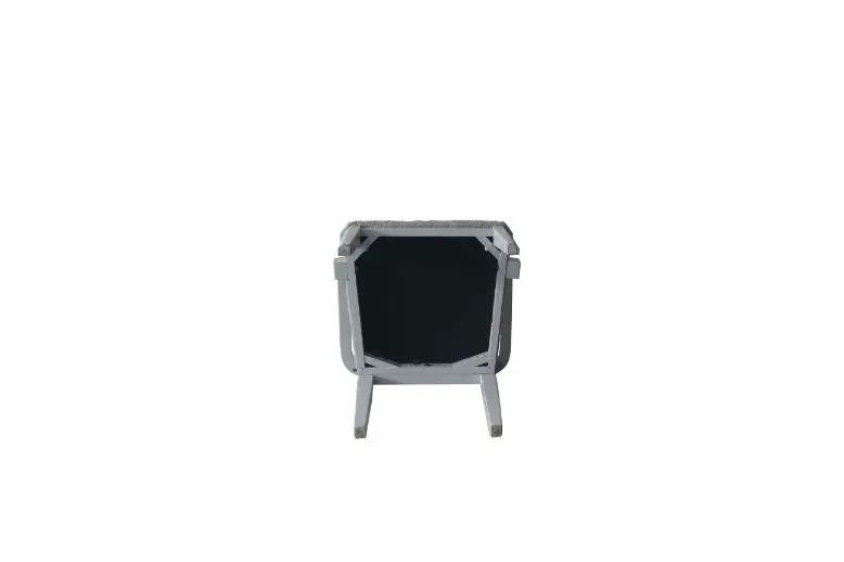 House Marchese - Arm Chair (Set of 2) - Two Tone Gray Fabric & Pearl Gray by Unique Piece Furniture