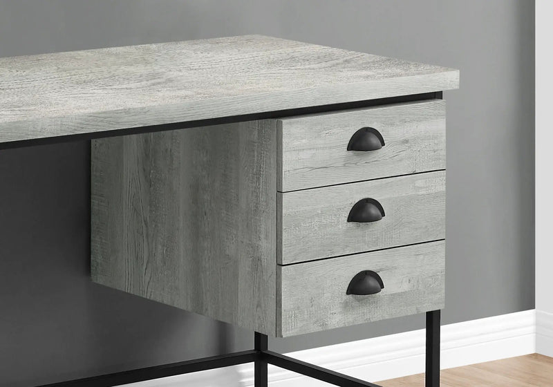 Computer Desk For Home Office, Laptop, 3 Storage Drawers, Contemporary & Modern by HouseOfZazla