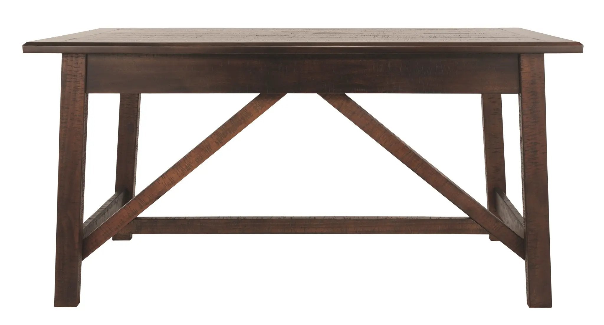 Baldridge - Home Office Large Leg Desk - Rustic Brown by Unique Piece Furniture