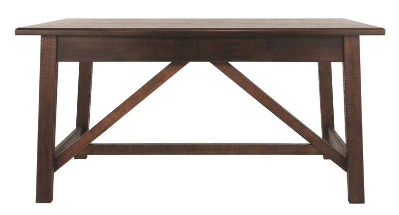 Baldridge - Home Office Large Leg Desk - Rustic Brown by Unique Piece Furniture