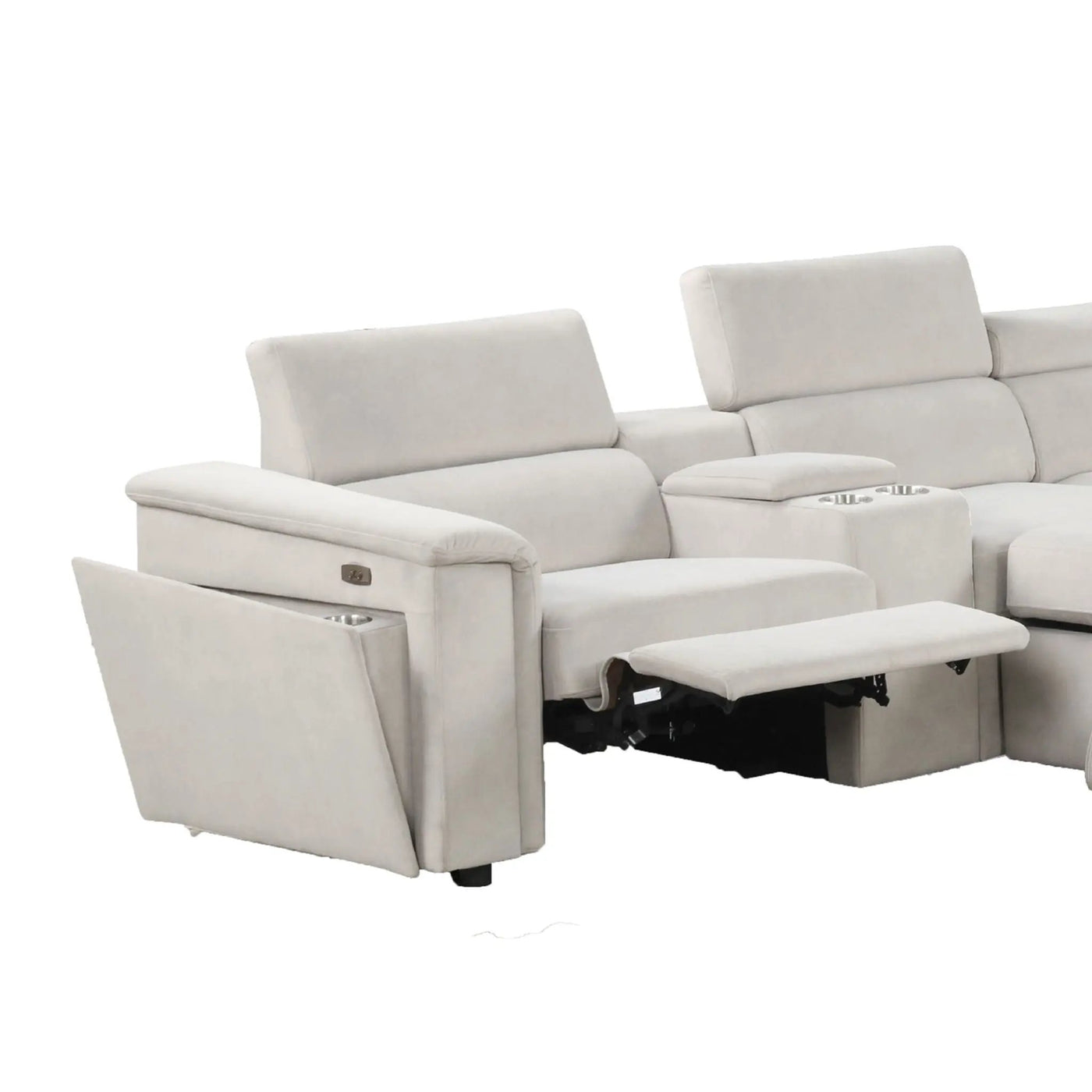Harvey - Power Recliner Sleeper Sectional by HouseOfZazla