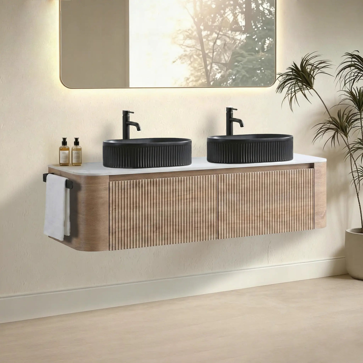Erba 60 Inch Bathroom Vanity with Sink in Honey by HouseOfZazla
