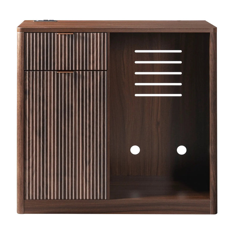 K&K 2-Piece Coffee Bar Cabinet with Fridge Space by HouseOfZazla