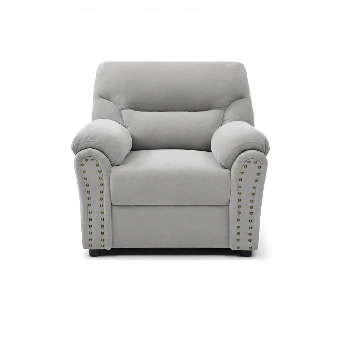 Hamilton - Chair With Hand Applied Nailhead Trim And Pillow Top Arm Cushions by HouseOfZazla