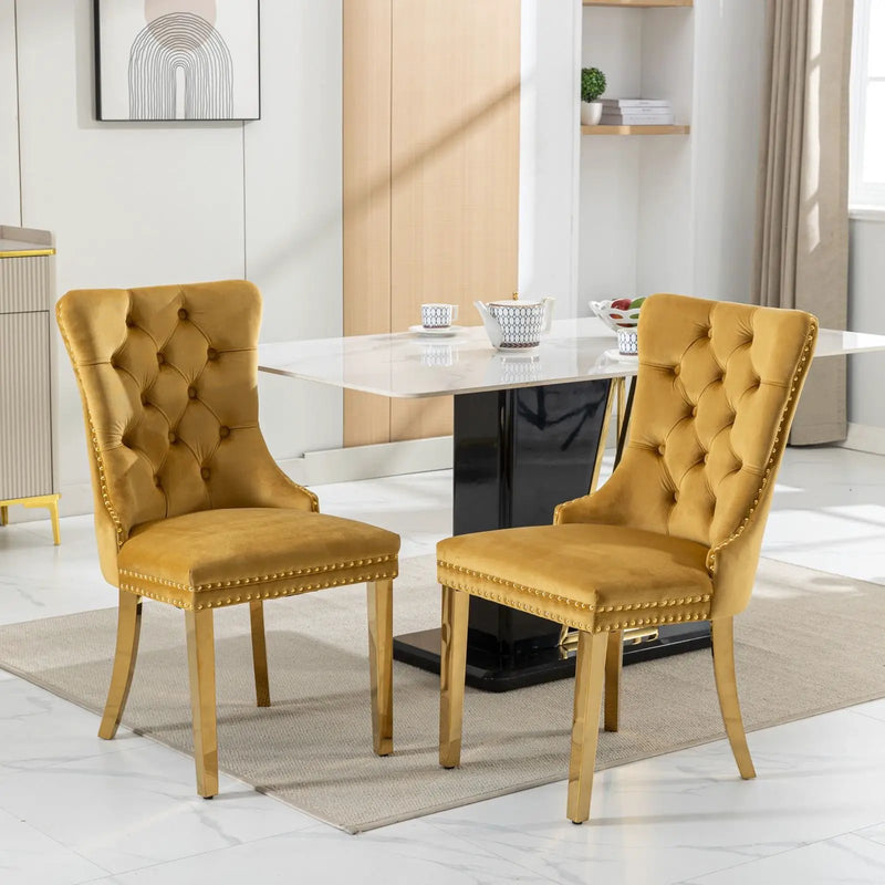 Nikki - Modern, High-End Tufted Dining Chair (Set of 2) by Unique Piece Furniture