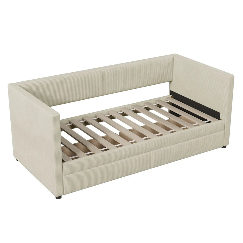 Daybed With Two Drawers And Wood Slat by HouseOfZazla