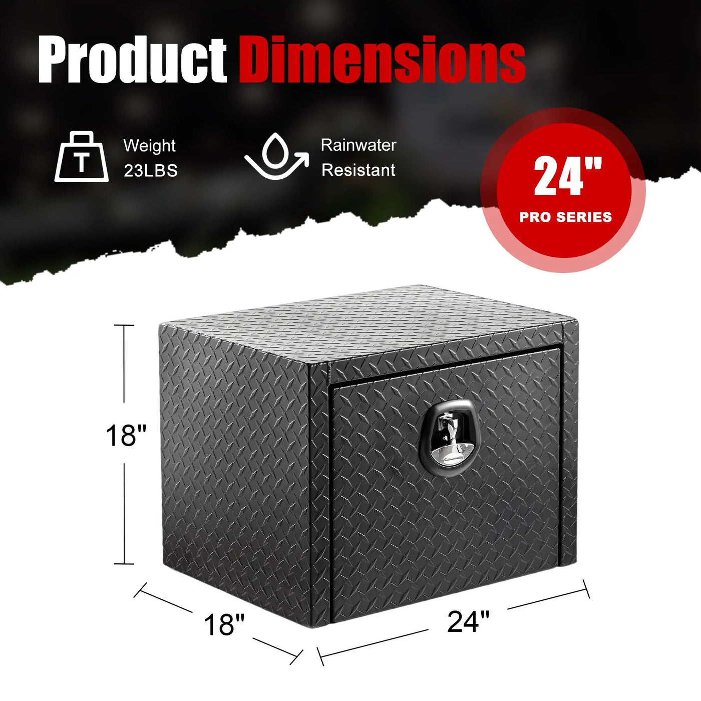Pro Series Underbody Truck Tool Box Waterproof Storage Chest by HouseOfZazla