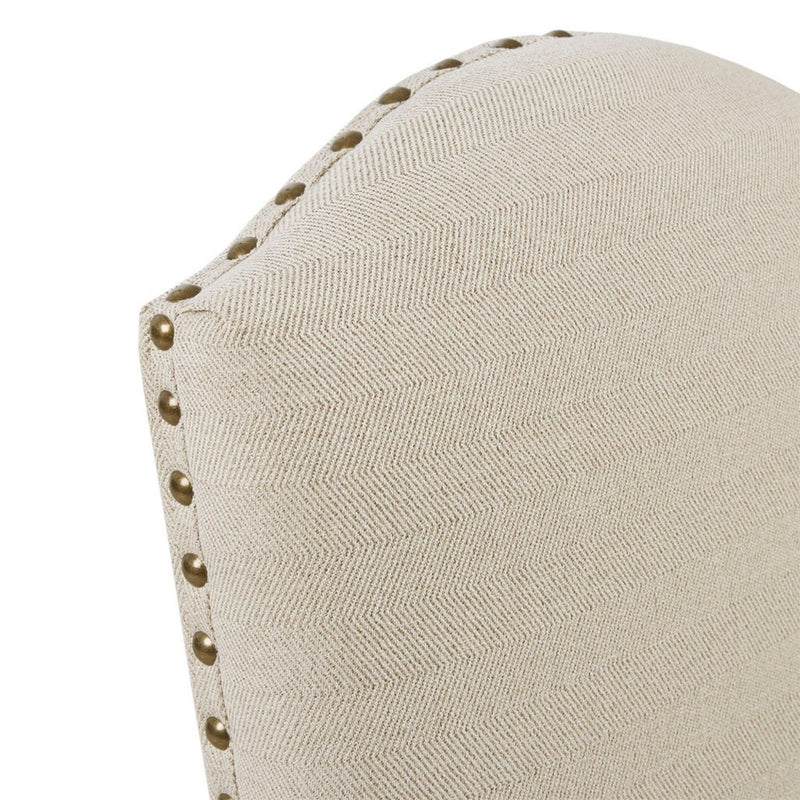 Dining Chair With Skirts Set of 2 with Solid Wood Frame - Beige, photo 8 of 12