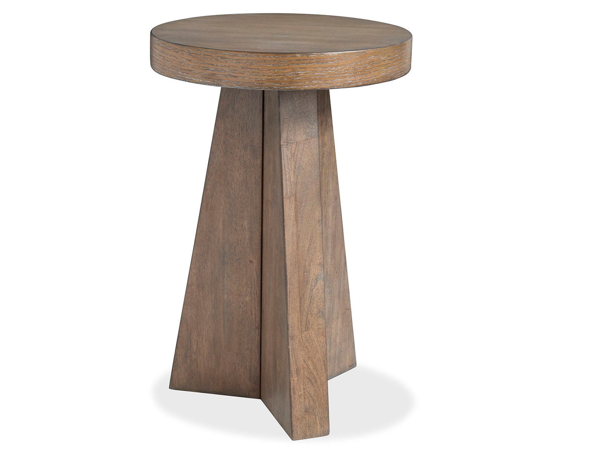 Lansbury - Round Accent End Table - Antique Wheat, photo 4 of 6