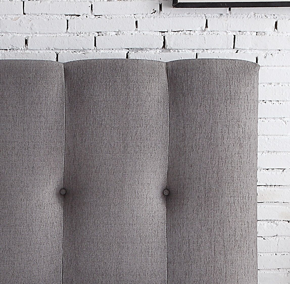 Bridgevine Home - Queen Size Tufted Upholstered Headboard With Nailhead Trim - Gray by HouseOfZazla