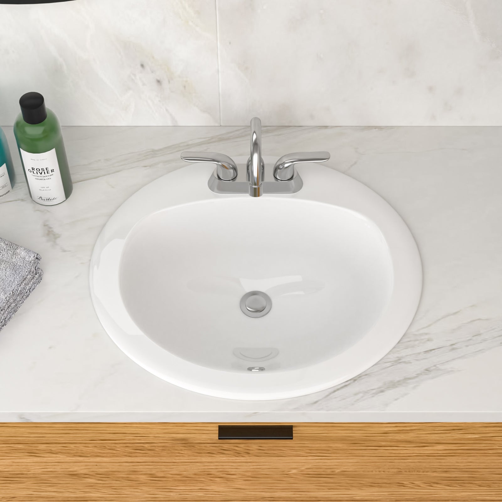 20.3 Inch Drop-In Bathroom Sink by HouseOfZazla