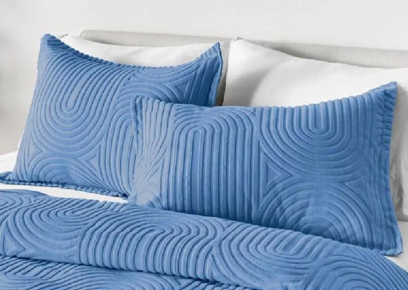 BedGear Performance Duvet Set, Queen - Stonewash Blue/Racetrack by HouseOfZazla