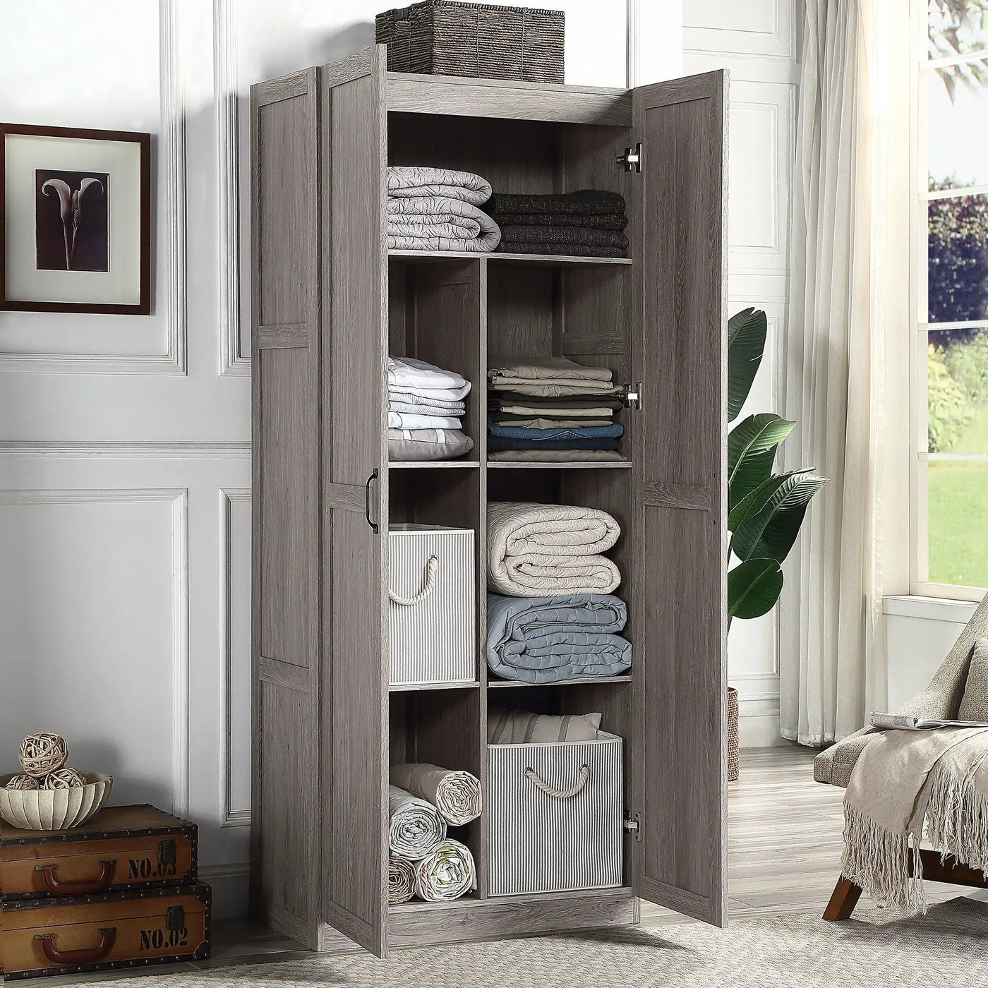 Hopkins - Storage Cabinet With 7 Shelves by HouseOfZazla