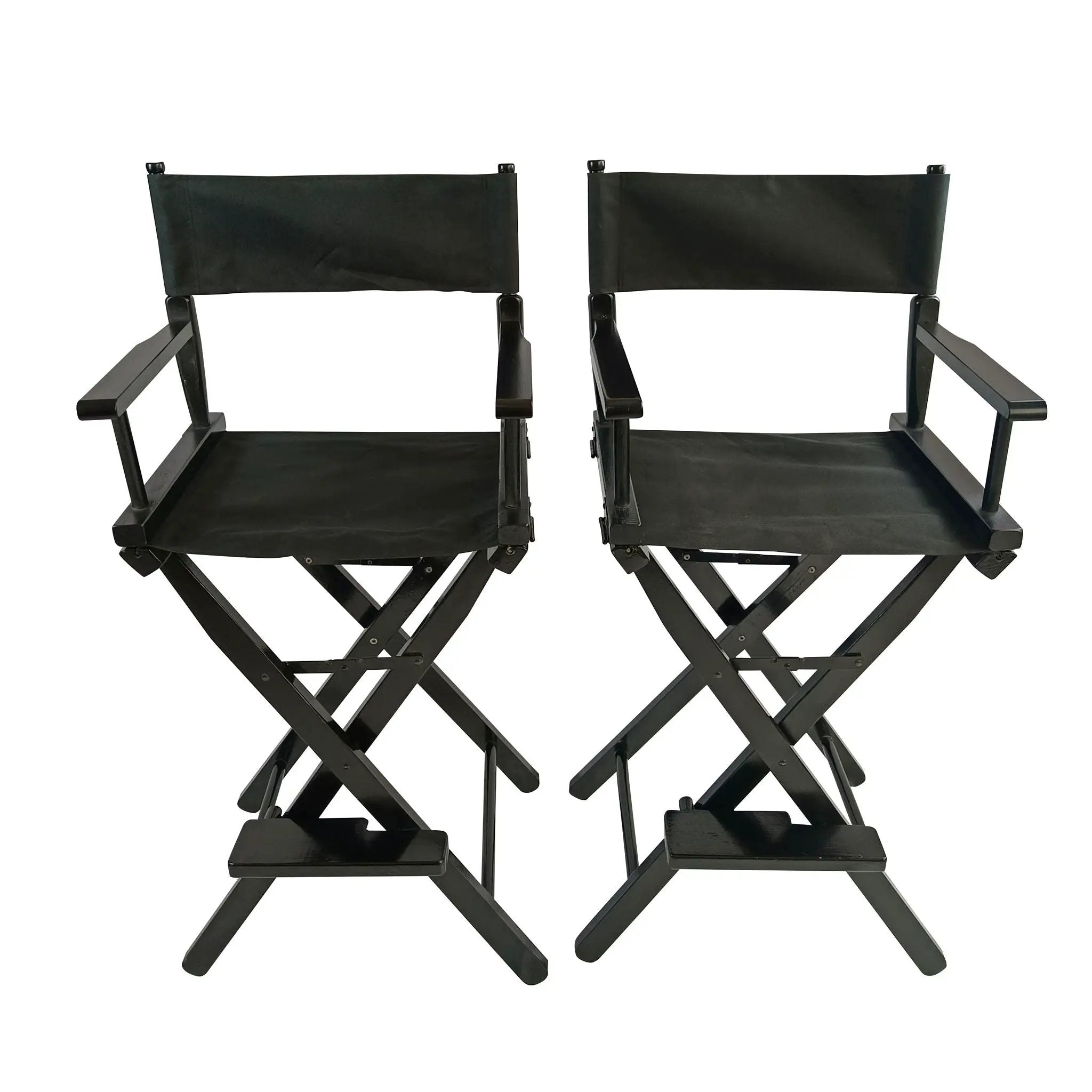 Casual Home Director's Chair, Foldable Style, Suitable For Adults (Set of 2) - Black by HouseOfZazla