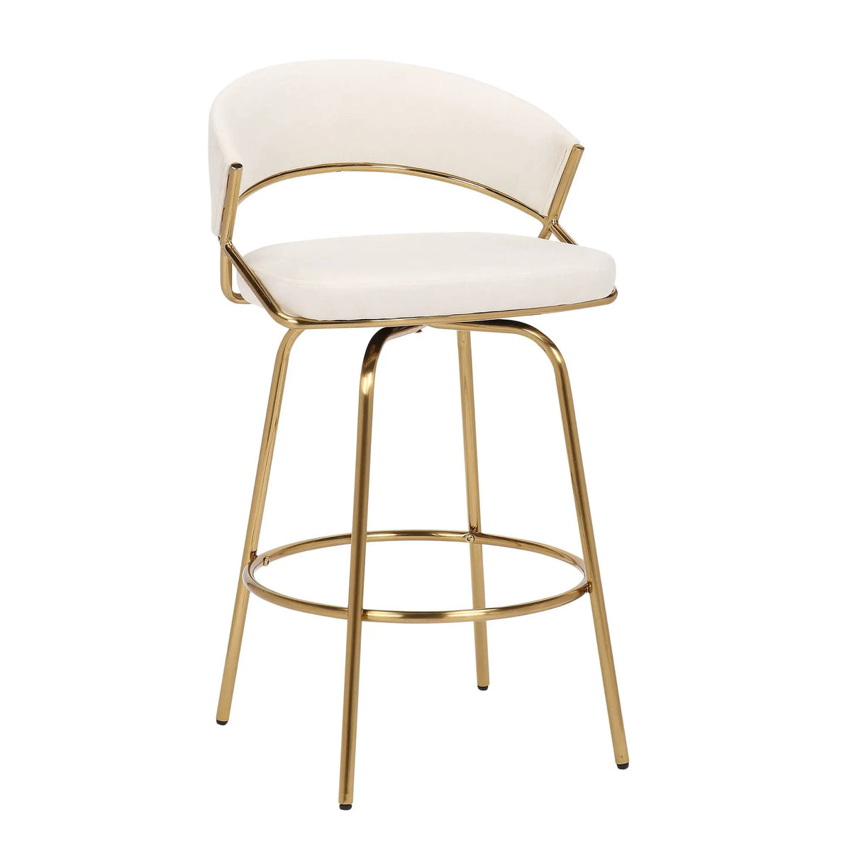 Jie - Glam Fixed Height Counter Stool (Set of 2) by HouseOfZazla