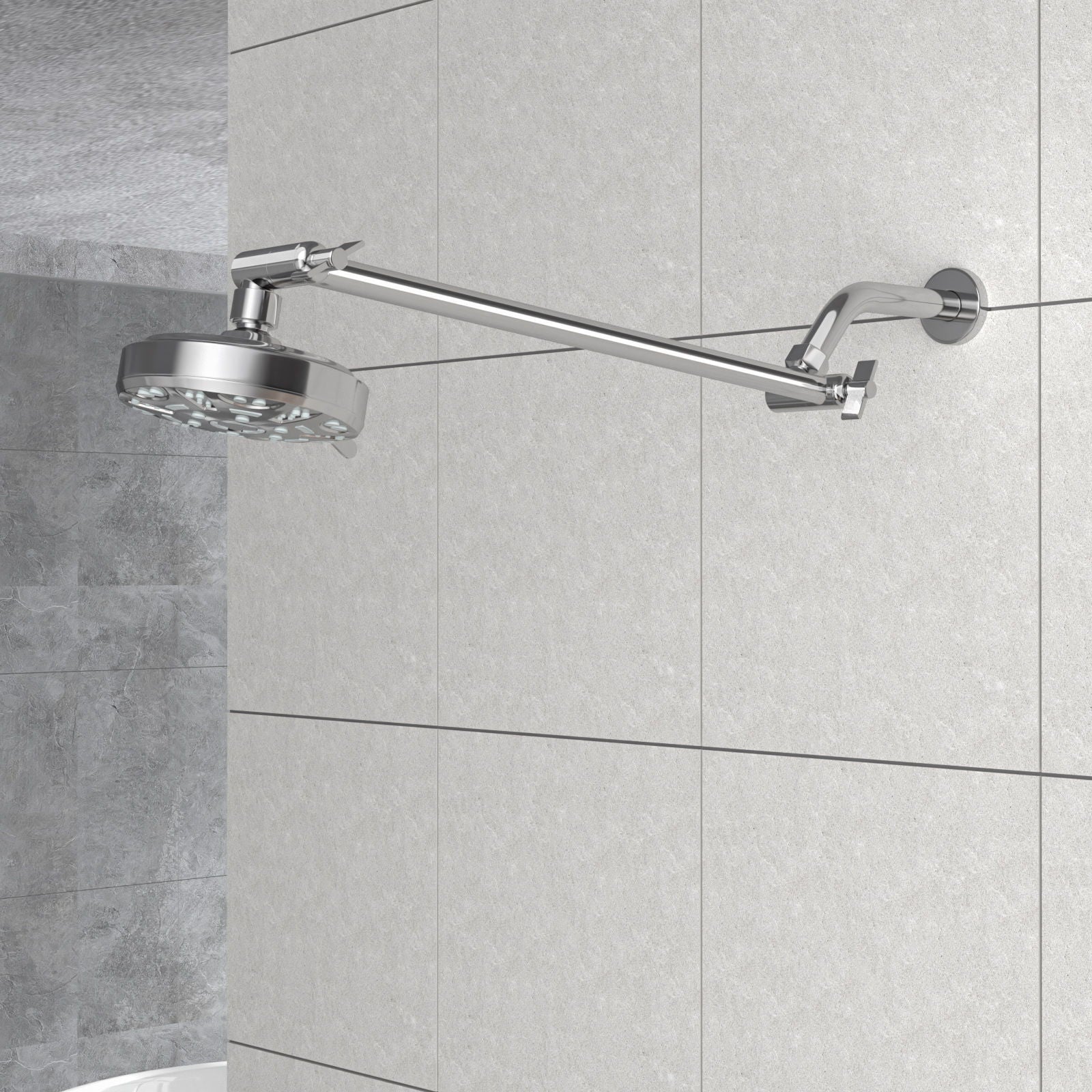 Sleek Design Stainless Steel Shower Arm Extension by HouseOfZazla