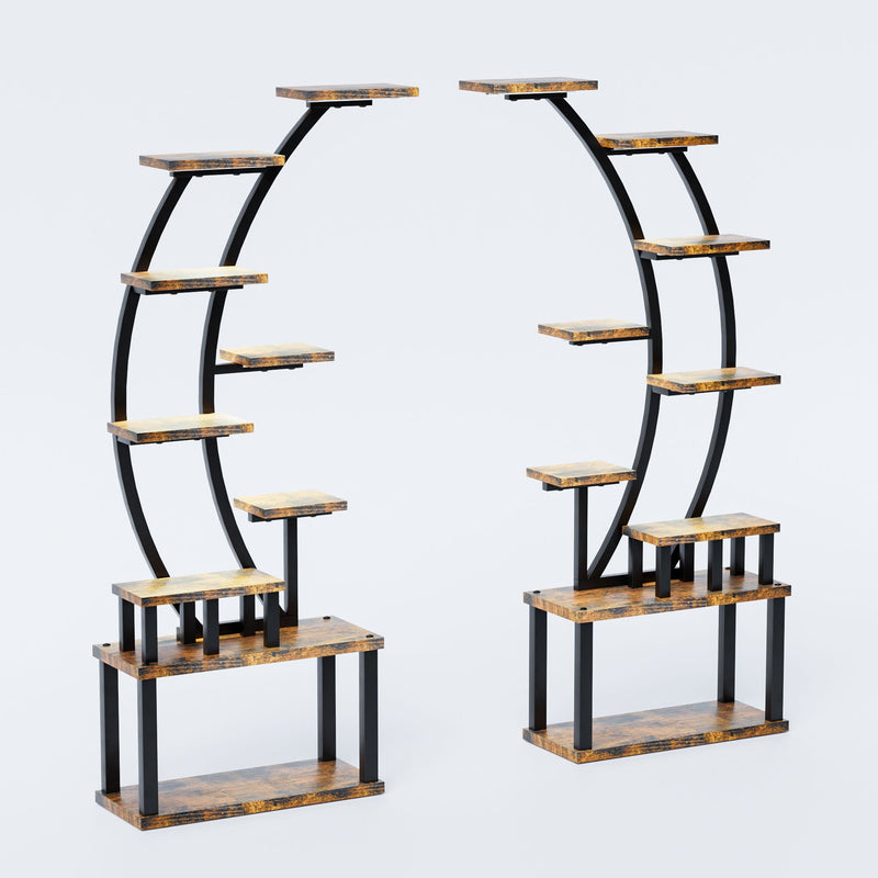 9 Tiered Indoor Plant Stand With 5 Adjustable Grow Lights by HouseOfZazla