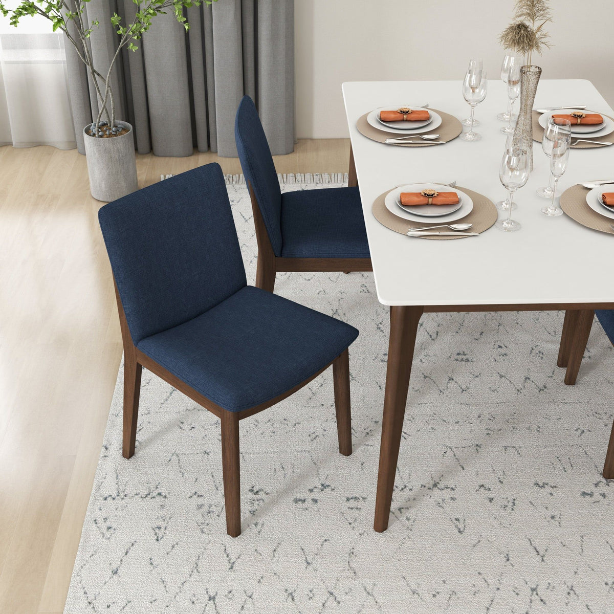Laura - Mid-Century Modern Solid Wood Dining Chair (Set of 2), photo 25 of 35